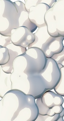 3D Clouds Background
