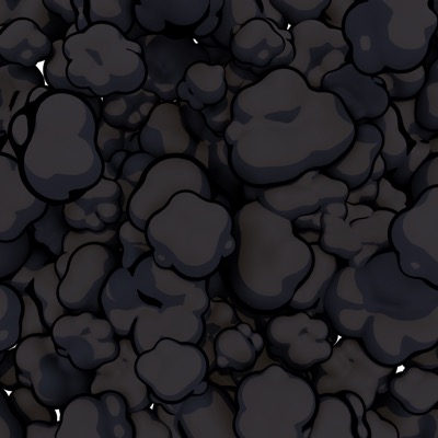 Black 3D Clouds v1