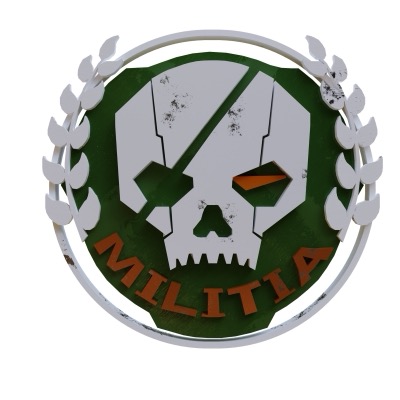 Militia Logo Titanfall 3D