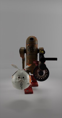 War Bot Canvas. Cycles