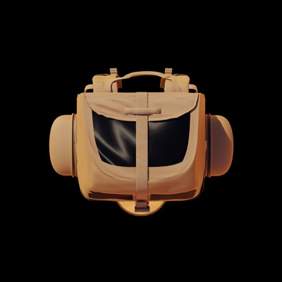 Cat Tac Pac Top Rendered Closed Flap Open